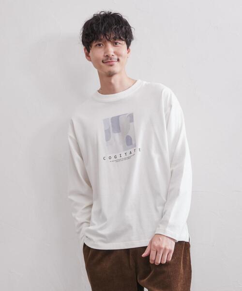 coen(コーエン)の「アートプリントロングスリーブTシャツ(Tシャツ/カットソー・メンズ・ホワイト/ライム・MEDIUM/LARGE/X-LARGE/SMALL)」の6枚目の写真