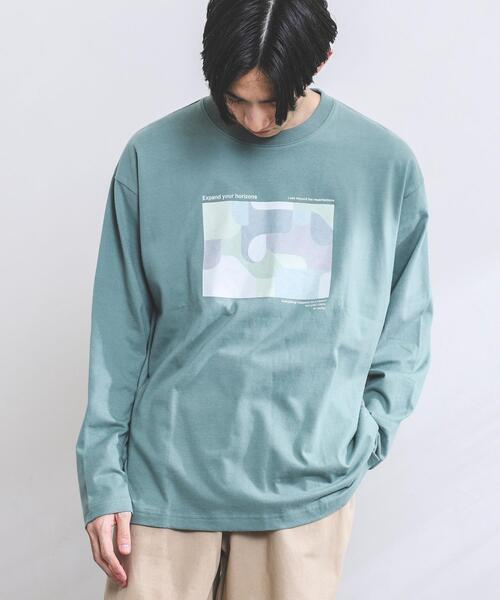 coen(コーエン)の「アートプリントロングスリーブTシャツ(Tシャツ/カットソー・メンズ・ホワイト/ライム・MEDIUM/LARGE/X-LARGE/SMALL)」の10枚目の写真