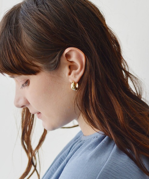 ma chere Cosette?（マシェールコゼット）の「メタルミニフープピアス（ピアス（両耳用）・レディース・シルバー/ゴールド・FREE）」の10枚目の写真