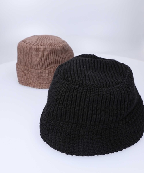 BACK NUMBER（バックナンバー）の「【BACK NUMBER】ニットバケットハット（ハット・メンズ・ベージュ/ブラック・フリー）」の5枚目の写真