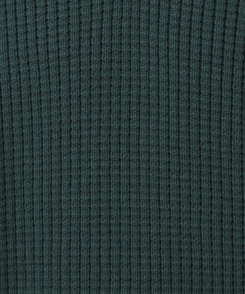 green label relaxing（グリーンレーベルリラクシング）の「コットン アクリル ワッフル Vネック ニット（ニット/セーター・メンズ・ダークグリーン/ネイビー/オフホワイト・S/M/L/XL）」の13枚目の写真