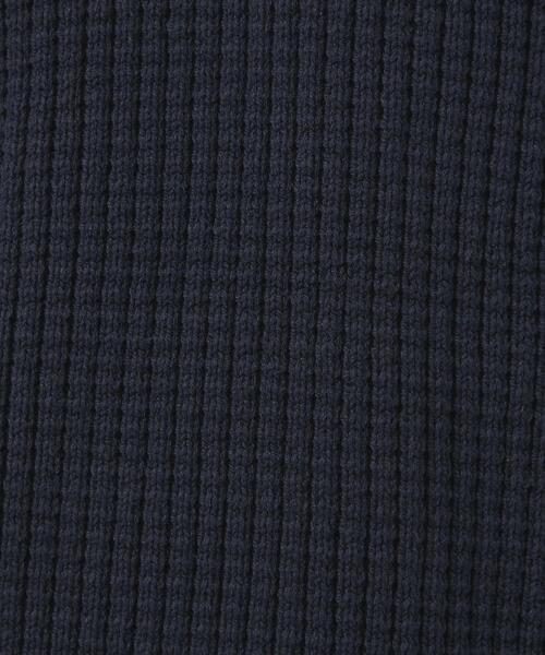 green label relaxing（グリーンレーベルリラクシング）の「コットン アクリル ワッフル Vネック ニット（ニット/セーター・メンズ・ダークグリーン/ネイビー/オフホワイト・S/M/L/XL）」の10枚目の写真