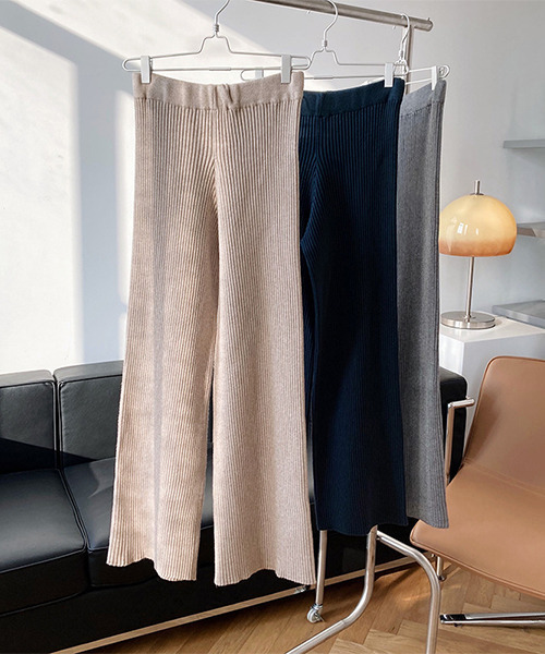 c.u.l(シーユーエル)の「リブニット セットアップ culw300(ニット/セーター・レディース・グレー/ベージュ/ブルー・FREE)」の11枚目の写真