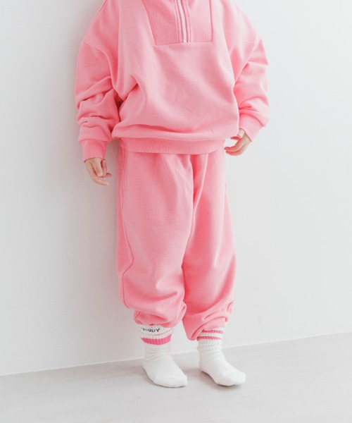 LOWRYS FARM（ローリーズファーム）の「ウラケジョグパンツ　164327（その他パンツ・キッズ・グレー/グリーン/イエロー/ピンク・110cm/120cm/130cm/140cm/150cm）」の4枚目の写真