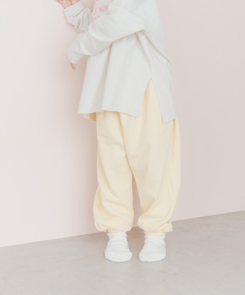 LOWRYS FARM（ローリーズファーム）の「ウラケジョグパンツ　164327（その他パンツ・キッズ・グレー/グリーン/イエロー/ピンク・110cm/120cm/130cm/140cm/150cm）」の13枚目の写真