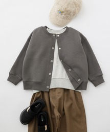 CIAOPANIC TYPY | □【KIDS】スウェードライクスウェットスナップカーディガン(カーディガン/ボレロ)