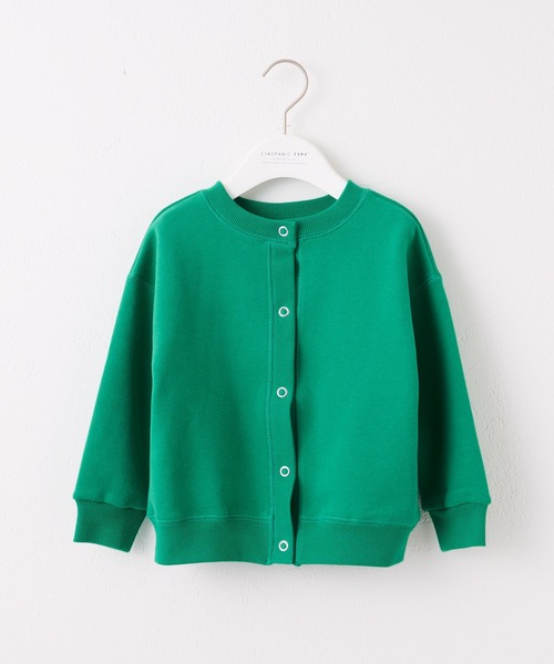 CIAOPANIC TYPY（チャオパニックティピー）の「□【KIDS】スウェードライクスウェットスナップカーディガン（カーディガン/ボレロ・キッズ・チャコールグレー/サックスブルー/ピンク/グリーン/ホワイト系その他・S/M/L/XL/XXL）」の18枚目の写真