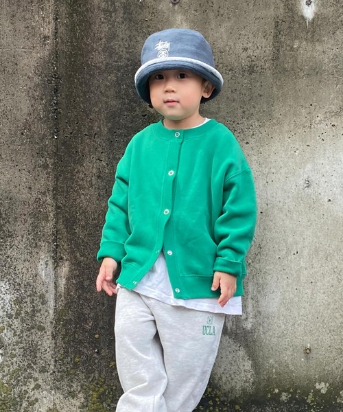 CIAOPANIC TYPY（チャオパニックティピー）の「□【KIDS】スウェードライクスウェットスナップカーディガン（カーディガン/ボレロ・キッズ・チャコールグレー/サックスブルー/ピンク/グリーン/ホワイト系その他・S/M/L/XL/XXL）」の22枚目の写真