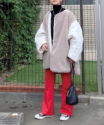 CORNERS（コーナーズ）の「CORNERS by KR　4wayボアキルティングジャケット（ブルゾン）」