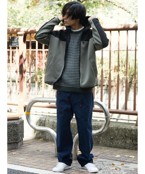 CRAFT STANDARD BOUTIQUE(クラフトスタンダードブティック)の「防風ダンボールZIPパーカー *(パーカー・メンズ・杢グレー/ブラック/オリーブ/ベージュ・M/L/LL)」の19枚目の写真