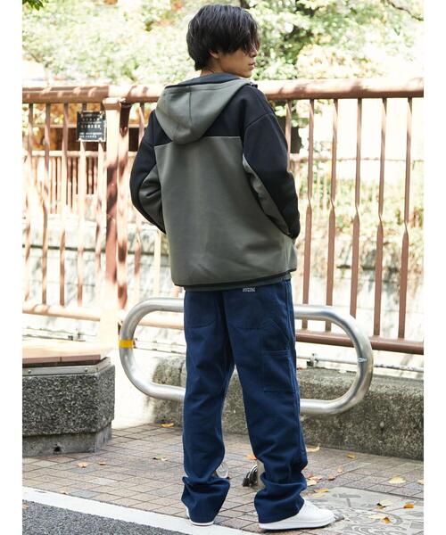 CRAFT STANDARD BOUTIQUE(クラフトスタンダードブティック)の「防風ダンボールZIPパーカー *(パーカー・メンズ・杢グレー/ブラック/オリーブ/ベージュ・M/L/LL)」の21枚目の写真