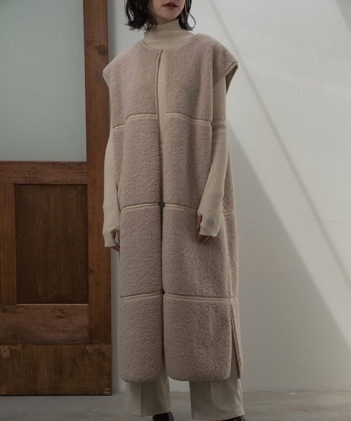 I_am（アイアム）の「high neck lib knit（ニット/セーター・レディース・ホワイト/ブラック/アイボリー・FREE）」の6枚目の写真