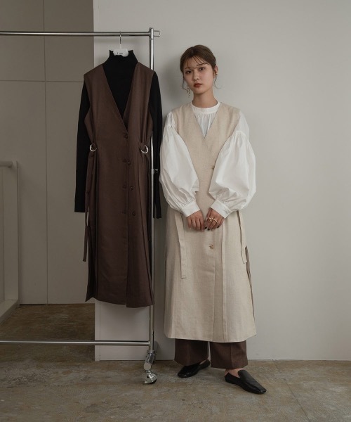 I_am（アイアム）の「high neck lib knit（ニット/セーター・レディース・ホワイト/ブラック/アイボリー・FREE）」の14枚目の写真