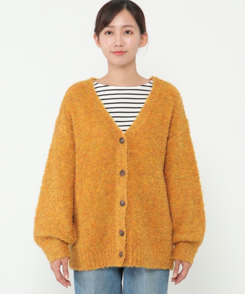 ikka（イッカ）の「ブークレカーディガン（カーディガン/ボレロ・レディース・ベージュ/ネイビー/イエロー・M/L）」の11枚目の写真