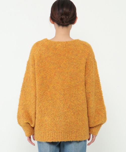 ikka（イッカ）の「ブークレカーディガン（カーディガン/ボレロ・レディース・ベージュ/ネイビー/イエロー・M/L）」の13枚目の写真