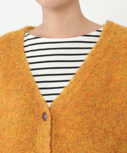 ikka（イッカ）の「ブークレカーディガン（カーディガン/ボレロ・レディース・ベージュ/ネイビー/イエロー・M/L）」の17枚目の写真