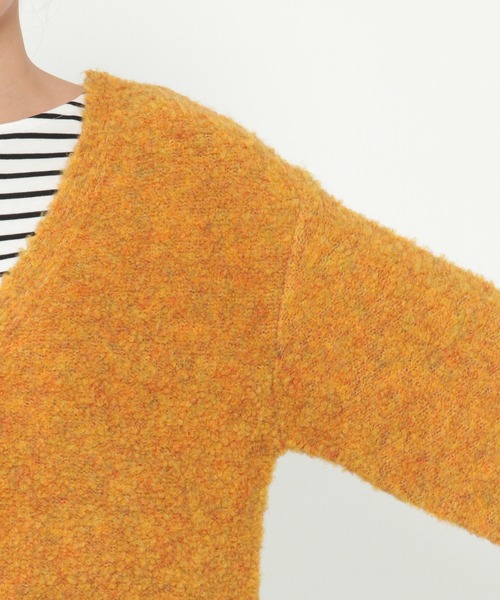 ikka（イッカ）の「ブークレカーディガン（カーディガン/ボレロ・レディース・ベージュ/ネイビー/イエロー・M/L）」の14枚目の写真