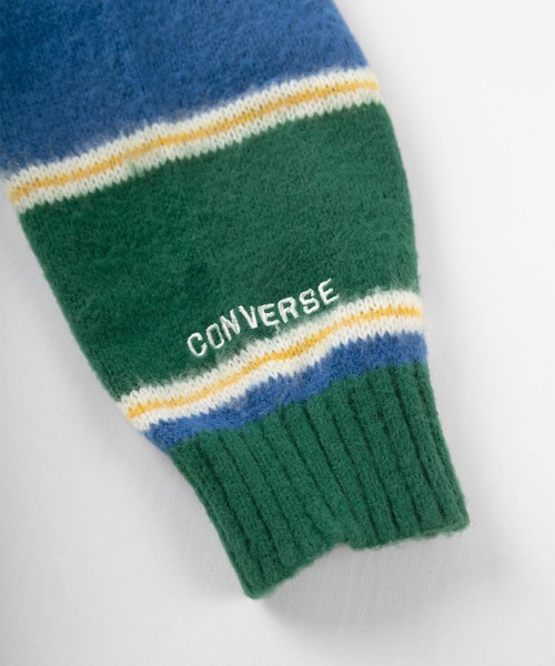 CONVERSE(コンバース)の「【CONVERSE/コンバース】ブランドロゴ&ワンポイント刺繍 モヘアタッチ ニットプルオーバー/マルチボーダー/リブライン/ビッグシルエット(ニット/セーター・レディース・グリーン/グレー系その他/グリーン系その他/ワイン/オフホワイト/ブラック・M/L/XL)」の20枚目の写真
