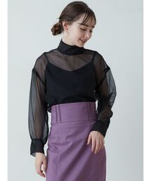 LAGUNAMOON | ハイネックシアーブラウス(シャツ/ブラウス)