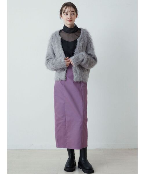 LAGUNAMOON（ラグナムーン）の「ハイネックシアーブラウス（シャツ/ブラウス・レディース・ベージュ/ブラック/ブラウン・FREE）」の11枚目の写真