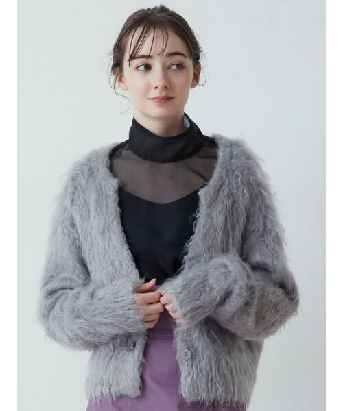 LAGUNAMOON（ラグナムーン）の「ハイネックシアーブラウス（シャツ/ブラウス・レディース・ベージュ/ブラック/ブラウン・FREE）」の10枚目の写真