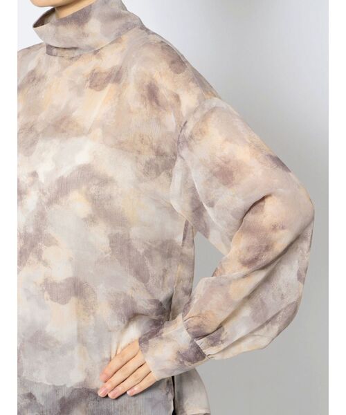 LAGUNAMOON（ラグナムーン）の「ハイネックシアーブラウス（シャツ/ブラウス・レディース・ベージュ/ブラック/ブラウン・FREE）」の8枚目の写真