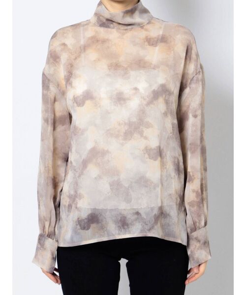 LAGUNAMOON（ラグナムーン）の「ハイネックシアーブラウス（シャツ/ブラウス・レディース・ベージュ/ブラック/ブラウン・FREE）」の22枚目の写真