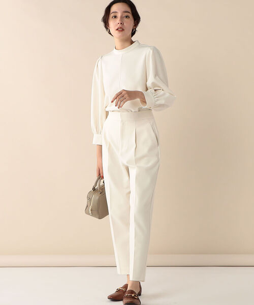 NOLLEY’S（ノーリーズ）の「ウォッシャブルピンヘッドブラウス（シャツ/ブラウス・レディース・ブルー系その他7/ブラウン系その他3/オフホワイト・36/38）」の6枚目の写真