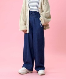 VIVIAN BLUE | 【VIVIAN BLUE】レースアップワイドパンツ(その他パンツ)