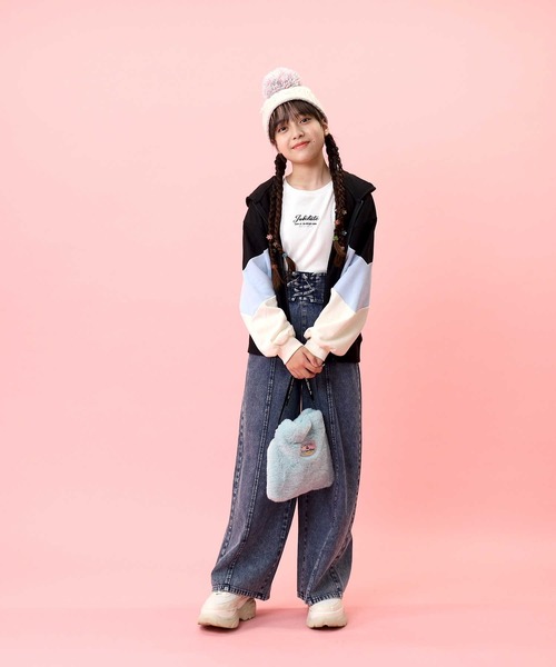 VIVIAN BLUE(ビビアンブルー)の「【VIVIAN BLUE】レースアップワイドパンツ(その他パンツ・キッズ・ダークインディゴブルー/ライトインディゴブルー・120/130/140/150)」の4枚目の写真