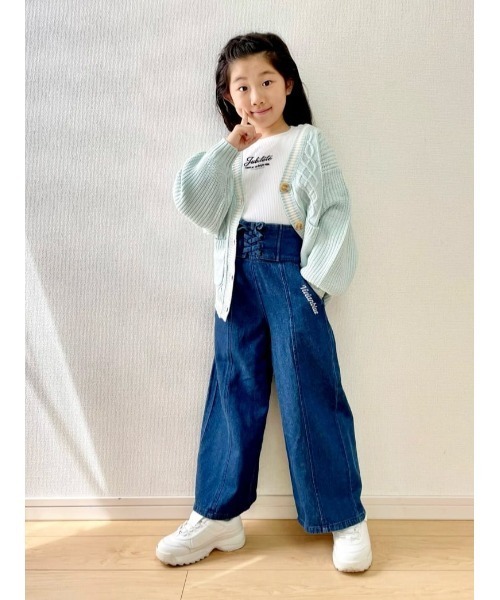 VIVIAN BLUE(ビビアンブルー)の「【VIVIAN BLUE】レースアップワイドパンツ(その他パンツ・キッズ・ダークインディゴブルー/ライトインディゴブルー・120/130/140/150)」の19枚目の写真
