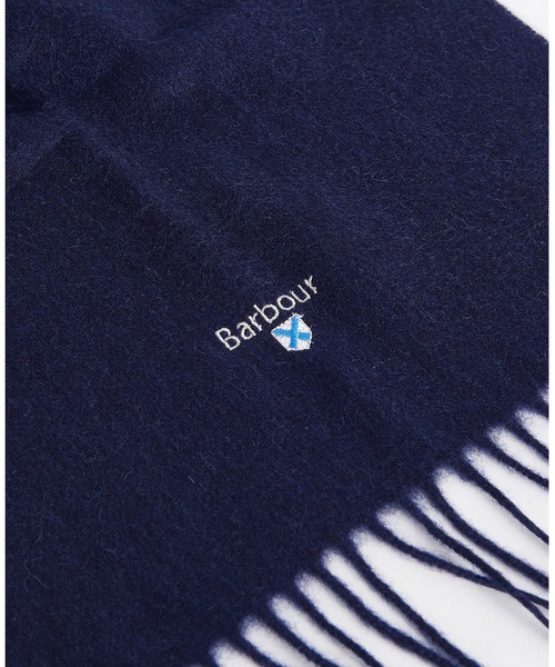 Barbour(バブアー)の「ウール無地スカーフ(マフラー・メンズ・ダークグレー/ネイビー・FREE)」の4枚目の写真