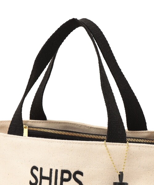 SHIPS(シップス)の「タッセル ポケット トートバッグ ドット(トートバッグ・レディース・ダークグレー・ONE SIZE)」の14枚目の写真