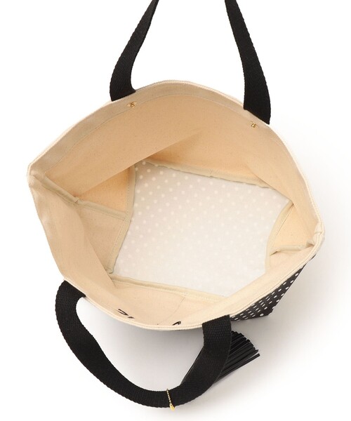 SHIPS(シップス)の「タッセル ポケット トートバッグ ドット(トートバッグ・レディース・ダークグレー・ONE SIZE)」の8枚目の写真