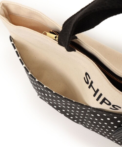 SHIPS(シップス)の「タッセル ポケット トートバッグ ドット(トートバッグ・レディース・ダークグレー・ONE SIZE)」の3枚目の写真