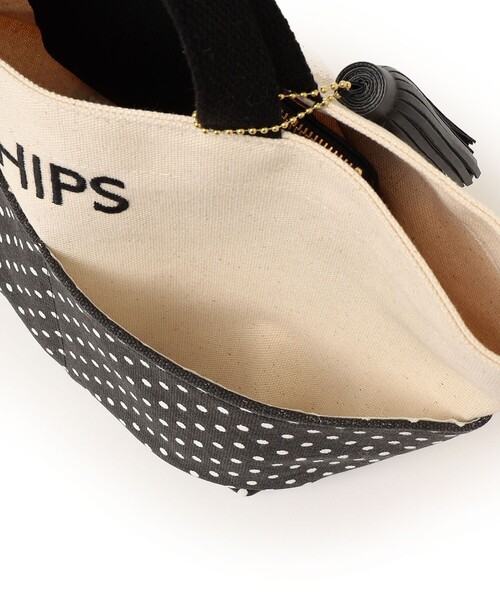 SHIPS(シップス)の「タッセル ポケット トートバッグ ドット(トートバッグ・レディース・ダークグレー・ONE SIZE)」の2枚目の写真