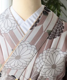 みるきー美品「utatane」袴セット☆グレージュ 矢餅と菊☆ニコアンティ レンタル】 袴 17点セット ニコアンティーク グレージュ矢絣と菊