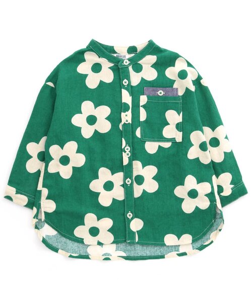 BREEZE（ブリーズ）の「総柄ネルシャツ（シャツ/ブラウス・キッズ・レインボー/ブラック/グリーン・120/100/140/110/90/80/130）」の3枚目の写真