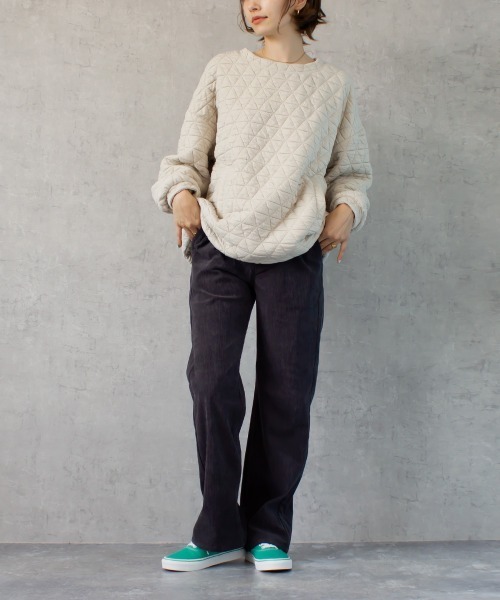 SELECT LEVERY（セレクトリベリー）の「カットコールストレートパンツ（その他パンツ・レディース・テラコッタ/オフホワイト/ベージュ/グレー/オリーブ・LARGE/SMALL/MEDIUM）」の7枚目の写真