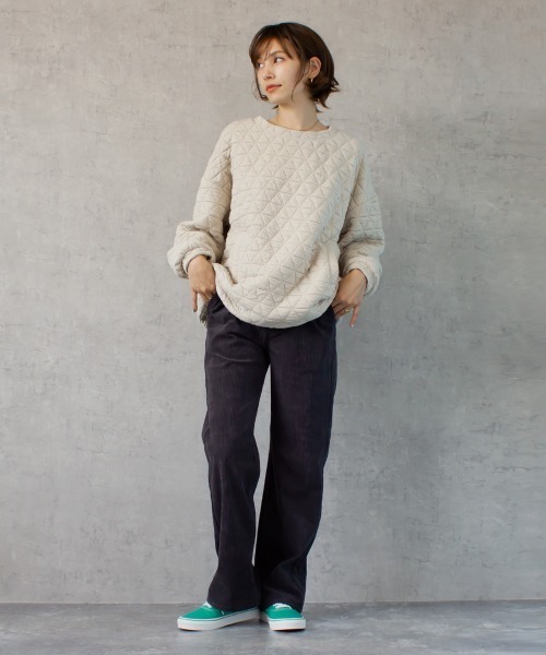 SELECT LEVERY（セレクトリベリー）の「カットコールストレートパンツ（その他パンツ・レディース・テラコッタ/オフホワイト/ベージュ/グレー/オリーブ・LARGE/SMALL/MEDIUM）」の8枚目の写真