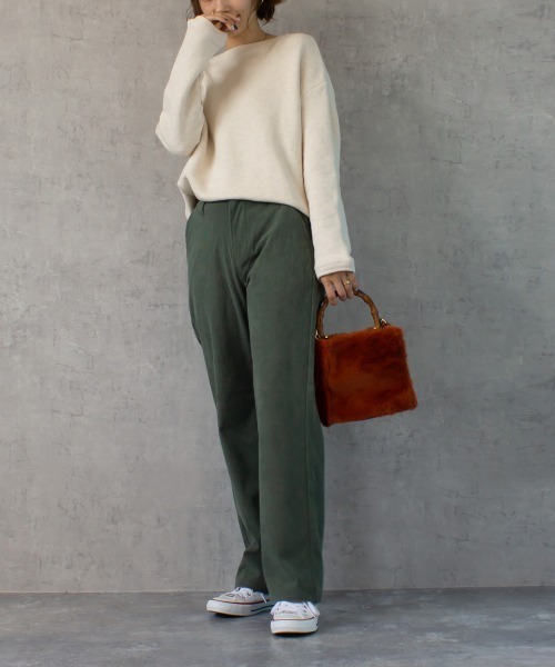 SELECT LEVERY（セレクトリベリー）の「カットコールストレートパンツ（その他パンツ・レディース・テラコッタ/オフホワイト/ベージュ/グレー/オリーブ・LARGE/SMALL/MEDIUM）」の12枚目の写真