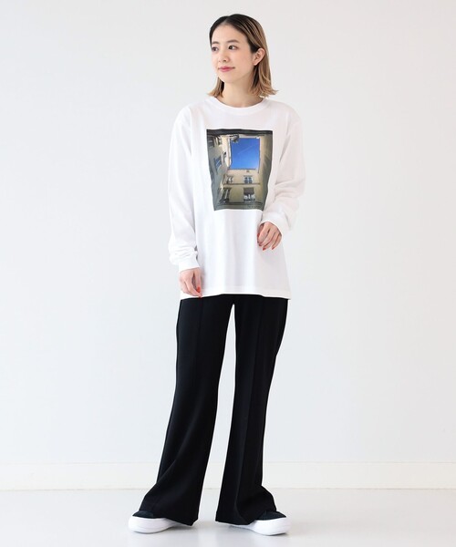 Ray BEAMS（レイビームス）の「Ray BEAMS / フロント ジップ フレア パンツ（その他パンツ・レディース・ブラック/グリーン/レッド系その他・0/1）」の8枚目の写真