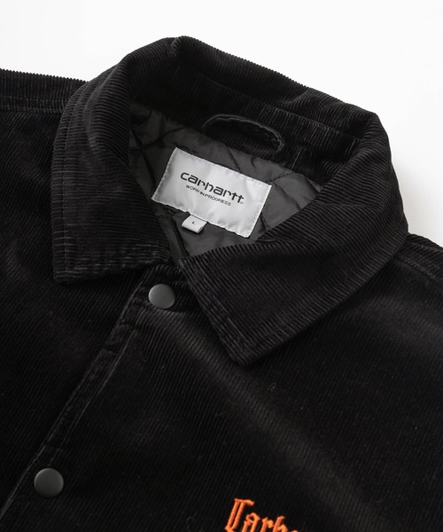 Carhartt WIP（カーハートダブリューアイピー）の「【Carhartt/カーハート】ビッグシルエット コーデュロイ スタジアムジャケット/ 裏地キルト ブルゾン/CARHARTT LETTERMAN JACKET（ブルゾン・メンズ・ダークグリーン/ブラック/ダークネイビー・M/L/XL）」の5枚目の写真