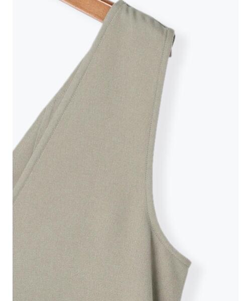 Lugnoncure（ルノンキュール）の「バックリボンキャミワンピース（ワンピース・レディース・カーキ/ブラック/ベージュ・ﾌﾘ-）」の16枚目の写真