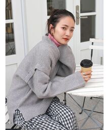 Ungrid | ハーフジップルーズニット(ニット/セーター)