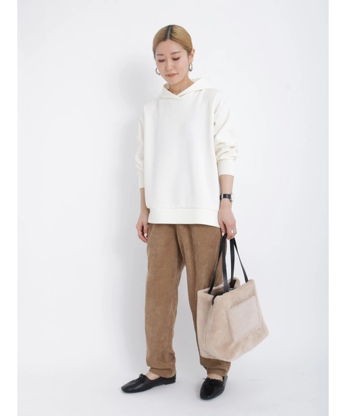 Samansa Mos2 blue(サマンサモスモスブルー)の「コーデュロイテーパードパンツ(その他パンツ・レディース・ミント/モカ/キナリ/ダークブラウン・フリ-)」の8枚目の写真