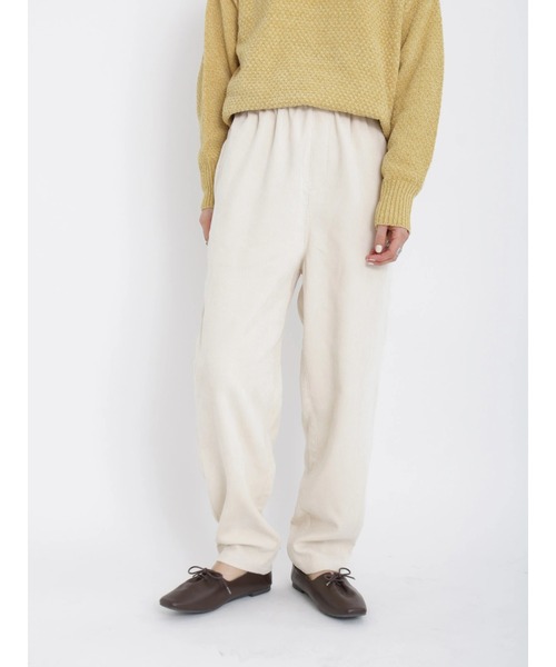 Samansa Mos2 blue(サマンサモスモスブルー)の「コーデュロイテーパードパンツ(その他パンツ・レディース・ミント/モカ/キナリ/ダークブラウン・フリ-)」の15枚目の写真