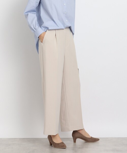 DRESKIP(ドレスキップ)の「◆【麗しの一本】ストレッチ ワイドパンツ(その他パンツ・レディース・ベビーピンク/ブラック/ナチュラル・04/03/02)」の1枚目の写真