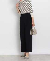 DRESKIP | サイドタブ付きストレッチワイドパンツ(その他パンツ)