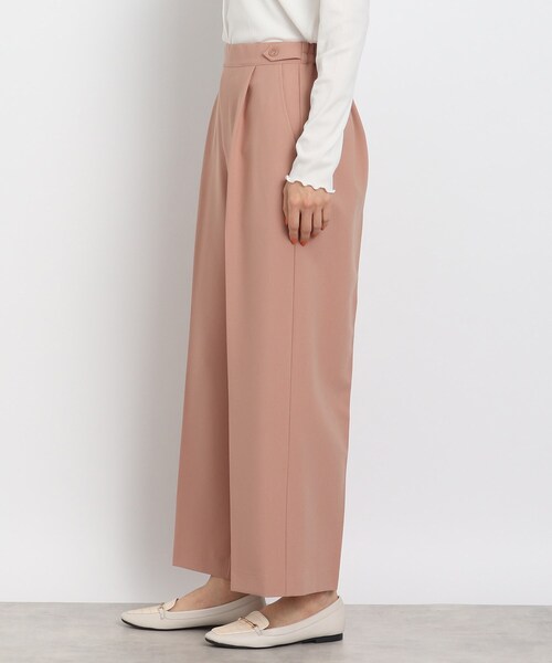 DRESKIP(ドレスキップ)の「◆【麗しの一本】ストレッチ ワイドパンツ(その他パンツ・レディース・ベビーピンク/ブラック/ナチュラル・04/03/02)」の4枚目の写真